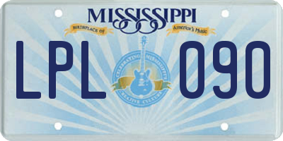 MS license plate LPL090