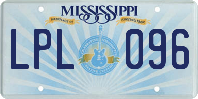 MS license plate LPL096
