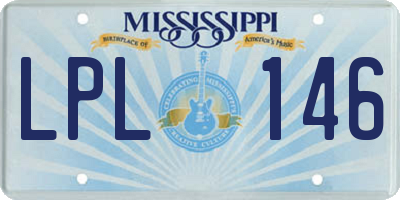MS license plate LPL146