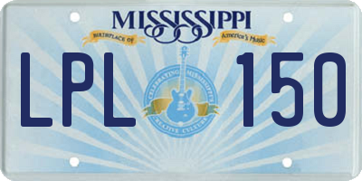 MS license plate LPL150