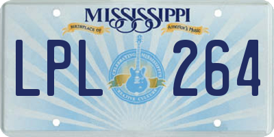 MS license plate LPL264