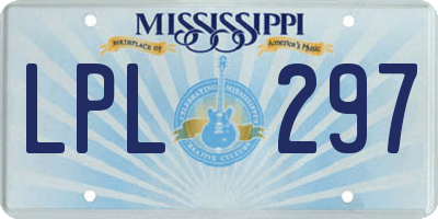 MS license plate LPL297