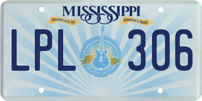 MS license plate LPL306