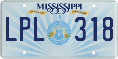 MS license plate LPL318