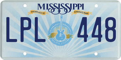 MS license plate LPL448