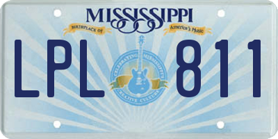 MS license plate LPL811