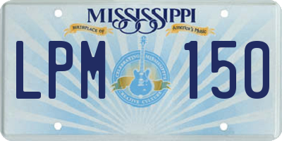MS license plate LPM150