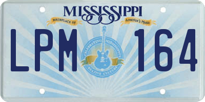MS license plate LPM164