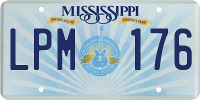 MS license plate LPM176