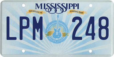 MS license plate LPM248