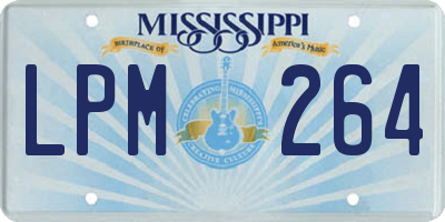 MS license plate LPM264