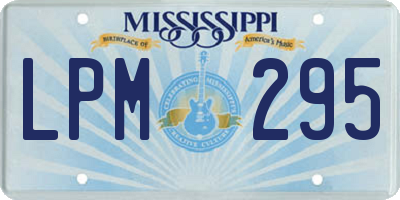 MS license plate LPM295