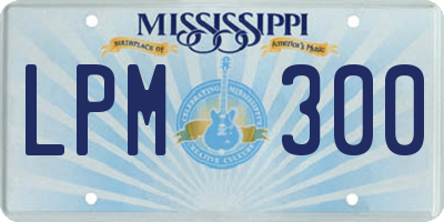 MS license plate LPM300
