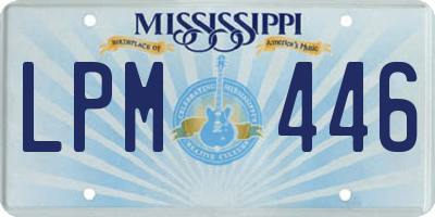 MS license plate LPM446