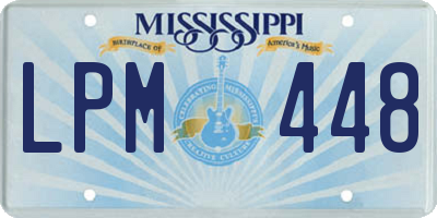 MS license plate LPM448