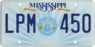 MS license plate LPM450