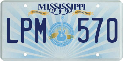 MS license plate LPM570