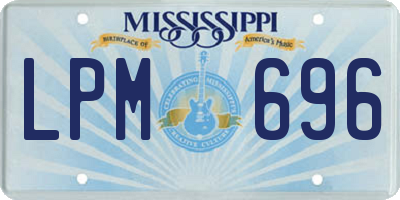 MS license plate LPM696