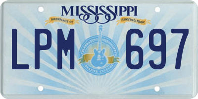 MS license plate LPM697