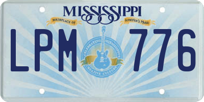 MS license plate LPM776