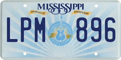 MS license plate LPM896