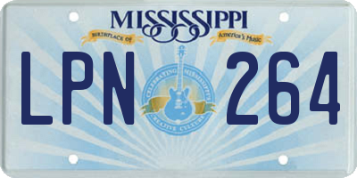 MS license plate LPN264