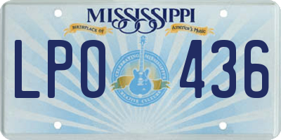 MS license plate LPO436