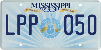 MS license plate LPP050