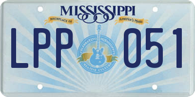 MS license plate LPP051