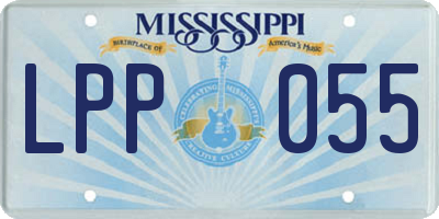 MS license plate LPP055