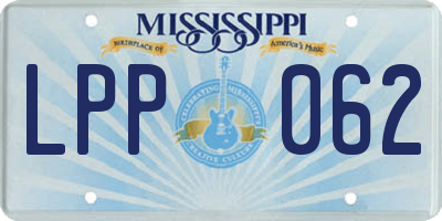 MS license plate LPP062