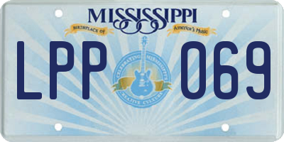 MS license plate LPP069