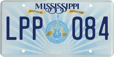 MS license plate LPP084