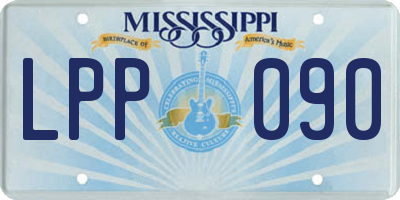MS license plate LPP090