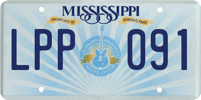 MS license plate LPP091