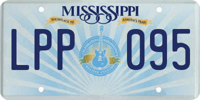 MS license plate LPP095