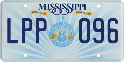 MS license plate LPP096