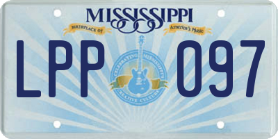 MS license plate LPP097