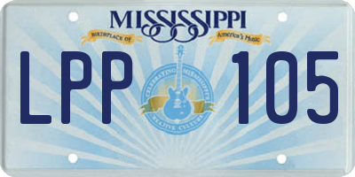 MS license plate LPP105