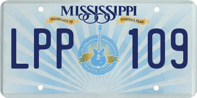 MS license plate LPP109