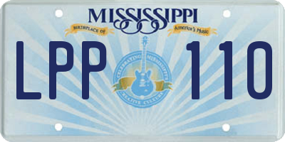 MS license plate LPP110