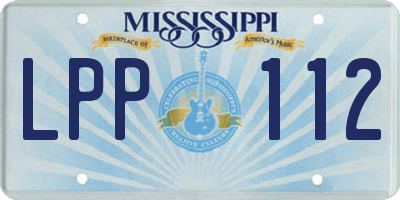 MS license plate LPP112