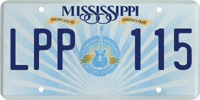 MS license plate LPP115