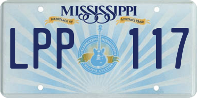 MS license plate LPP117