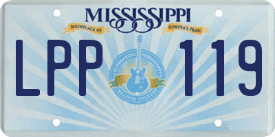 MS license plate LPP119