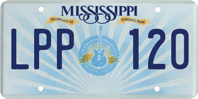 MS license plate LPP120