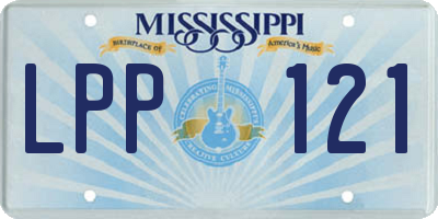 MS license plate LPP121