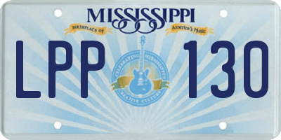 MS license plate LPP130
