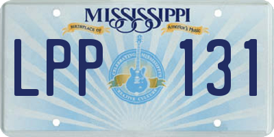 MS license plate LPP131