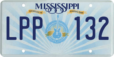 MS license plate LPP132